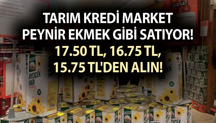 Tarım Kredi Market peynir ekmek gibi satıyor! Sınırlı stoklarla 17.50 TL, 16.75 TL, 15.75 TL’den raflarda
