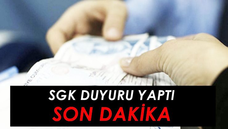 SSK-SGK’ya başvuran anında alıyor! 5.550 TL veriliyor! Ödemeler 31 Ocak’a kadar devam edecek!