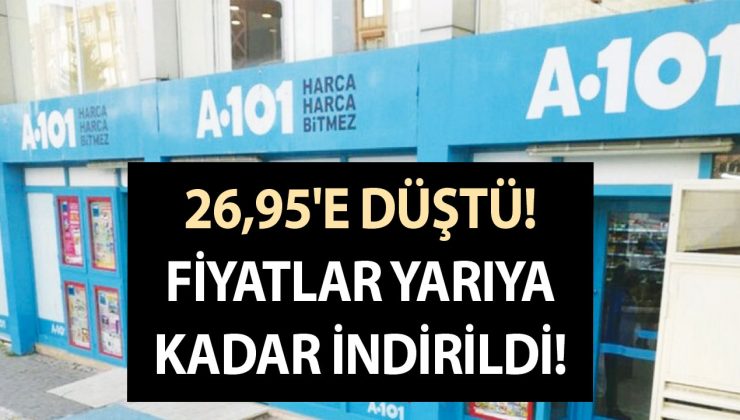 26,95’e düştü! Fiyatlar yarıya kadar indirildi! Çay, reçel, kağıt havlu… A101’in aktüel kataloğu yenilendi