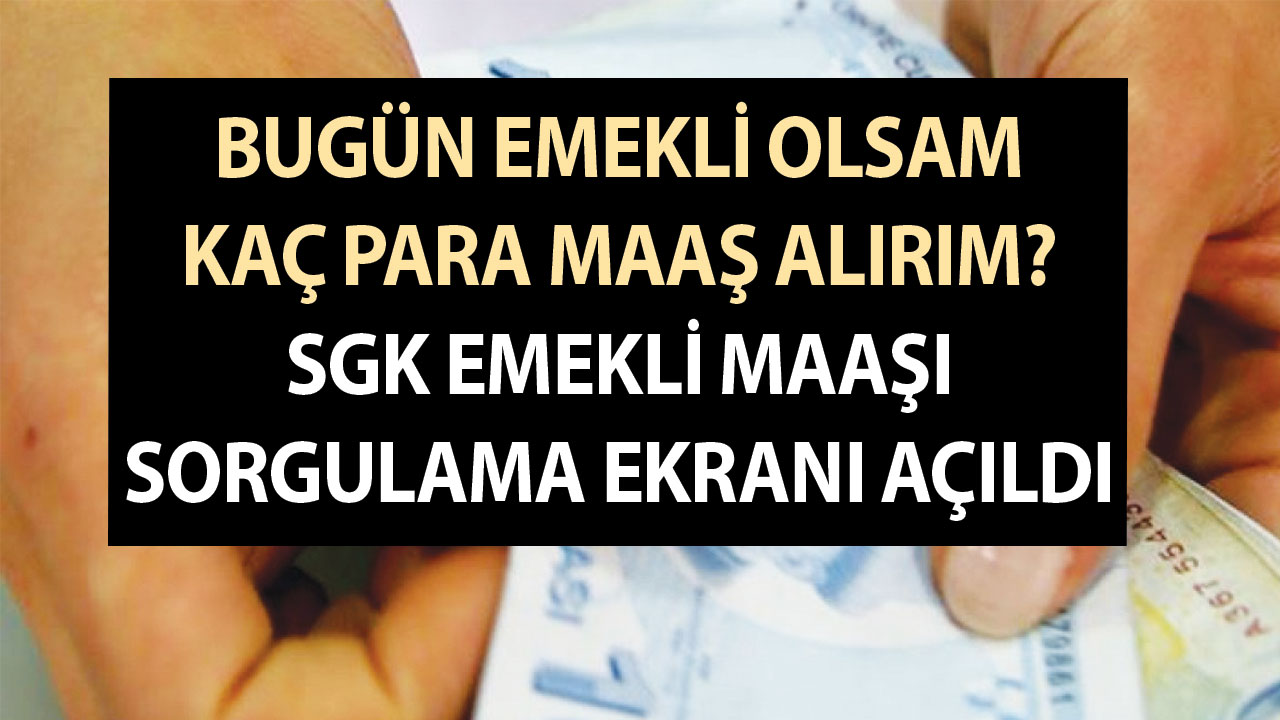 EYT’liler merak ediyordu! Bugün 4A-4B-4C emekli olsam kaç para maaş alırım? SGK emekli maaşı sorgulama ekranı açıldı