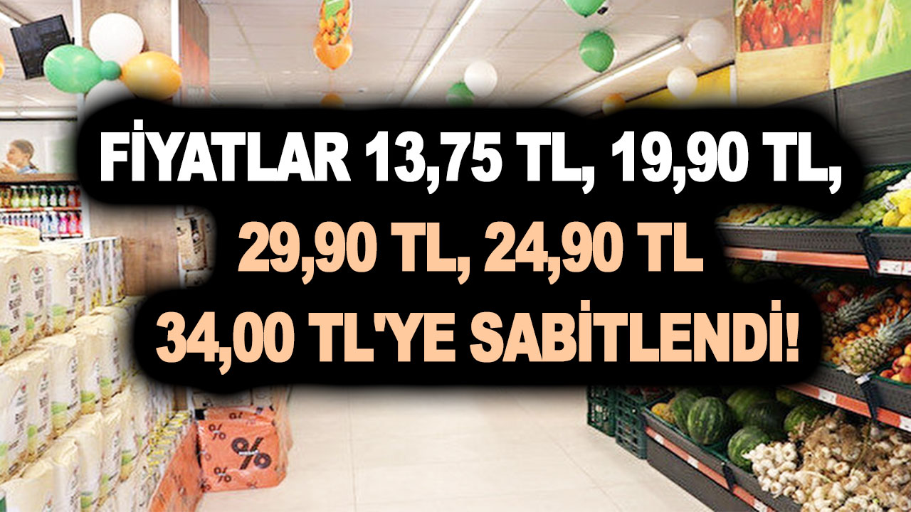 Ramazan öncesi okkalı indirimi Tarım Kredi duyurdu! Fiyatlar 13,75 TL, 19,90 TL, 29,90 TL, 24,90 TL 34,00 TL’ye sabitlendi
