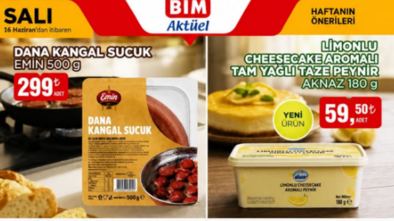BİM 16 Haziran Salı Aktüel ürünleri belli oldu: Temel ihtiyaçlarda büyük fırsat!