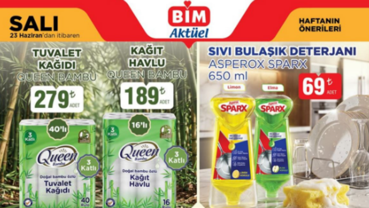 BİM’de 23 Haziran indirimleri başladı! Raflar bu ürünlerle dolup taşıyor